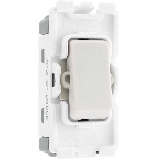 BG White Moulded PVC 20A 2 Way Grid Module R12 Available from RS Electrical Supplies