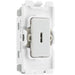 BG White Moulded PVC 20A 2 Way Key Grid Module R12KY Available from RS Electrical Supplies