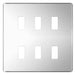 BG Screwless Flat Plate Polished Chrome Grid Plate RFPC6 Available from RS Electrical Supplies