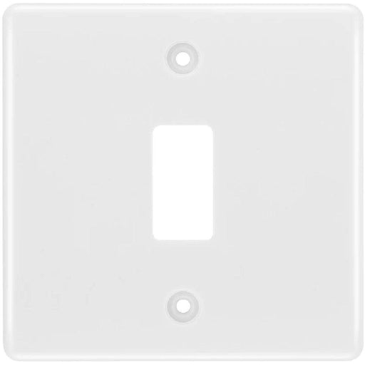 BG White Moulded PVC 1G Grid Plate R81 Available from RS Electrical Supplies