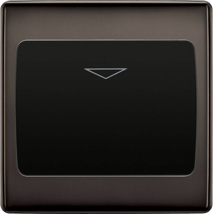 BG Nexus Metal Black Nickel Hotel Key Card Switch NBNKYCSB Available from RS Electrical Supplies
