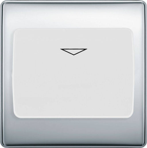 BG Nexus Metal Polished Chrome Hotel Key Card Switch NPCKYCSW Available from RS Electrical Supplies