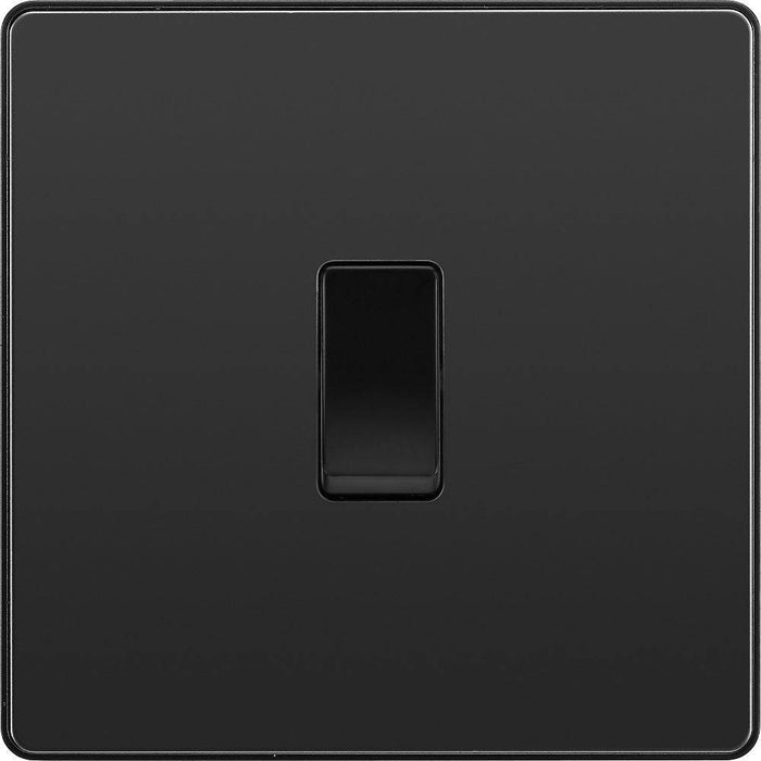 BG Evolve Black Chrome Intermediate Light Switch PCDBC13B Available from RS Electrical Supplies