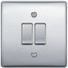BG Nexus Metal Polished Chrome 2W & Intermediate Light Switch NPC2WINT Available from RS Electrical Supplies