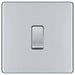 BG Nexus Screwless Polished Chrome Intermediate Light Switch FPC13 Available from RS Electrical Supplies