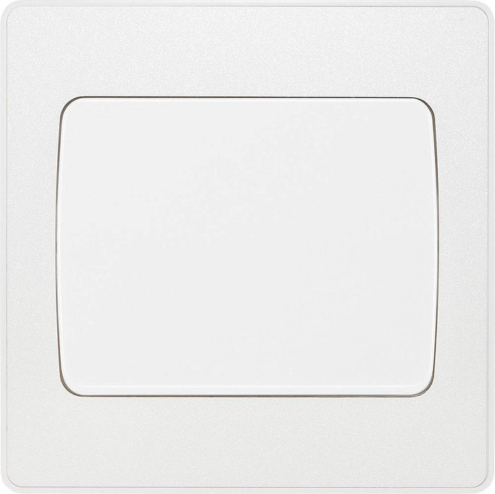 BG Evolve Pearl White 1G 2W Wide Rocker Light Switch PCDCL12WW Available from RS Electrical Supplies