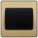 BG Evolve Satin Brass 1G 2W Wide Rocker Light Switch PCDSB12WB Available from RS Electrical Supplies