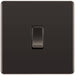 BG Nexus Screwless Black Nickel 1G 2W Light Switch FBN12 Available from RS Electrical Supplies