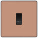 BG Evolve Polished Copper 10A Retractive Press Switch PCDCP14B Available from RS Electrical Supplies