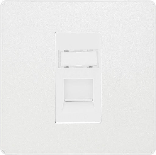 BG Evolve Pearl White RJ45 Cat6 Data Outlet PCDCLRJ4516W Available from RS Electrical Supplies