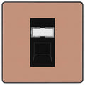BG Evolve Polished Copper RJ45 Cat5E Data Outlet PCDCPRJ451B Available from RS Electrical Supplies