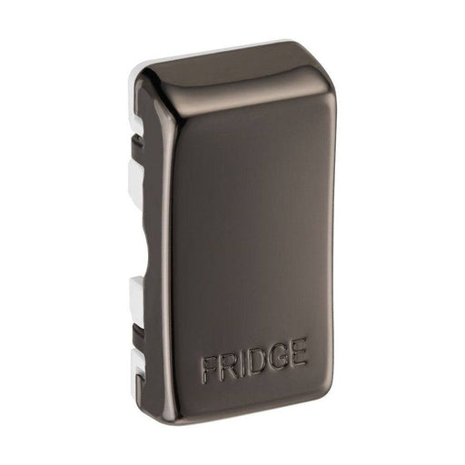 BG Grid Black Nickel Engraved 'Fridge' Rocker RRFDBN Available from RS Electrical Supplies