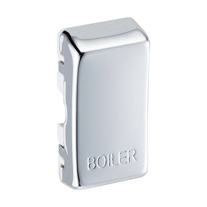 BG Polished Chrome Grid Engraved 'Boiler' Rocker RRBLPC Available from RS Electrical Supplies