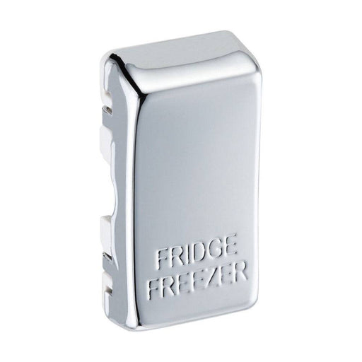 BG Polished Chrome Grid Engraved 'Fridge Freezer' Rocker RRFFPC Available from RS Electrical Supplies