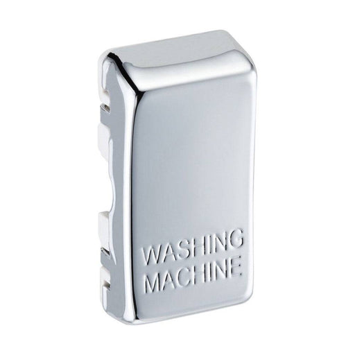 BG Polished Chrome Grid Engraved 'Washing Machine' Rocker RRWMPC Available from RS Electrical Supplies