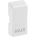 BG White Moulded PVC Engraved Boiler Grid Rocker Cap RRBLW Available from RS Electrical Supplies