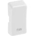 BG White Moulded PVC Engraved Fan Grid Rocker Cap RRFNW Available from RS Electrical Supplies