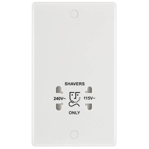 BG White Moulded Shaver Socket 820 Available from RS Electrical Supplies