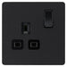 BG Evolve Matt Black 13A Single Socket PCDMB21B Available from RS Electrical Supplies