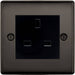 BG Nexus Metal Black Nickel 13A Unswitched Socket NBNUSSB Available from RS Electrical Supplies