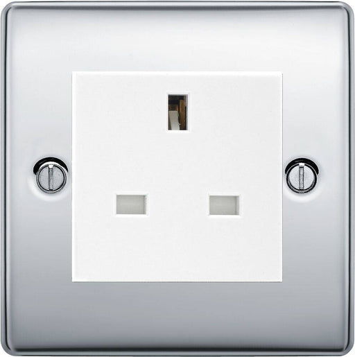 BG Nexus Metal Polished Chrome 13A Unswitched Socket NPCUSSW Available from RS Electrical Supplies