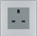 BG Nexus Screwless Polished Chrome 13A Unswitched Socket FPCUSSG Available from RS Electrical Supplies