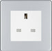 BG Nexus Screwless Polished Chrome 13A Unswitched Socket FPCUSSW Available from RS Electrical Supplies