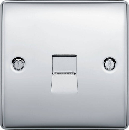 BG Nexus Metal Polished Chrome Master Telephone Socket NPCBTM1 Available from RS Electrical Supplies