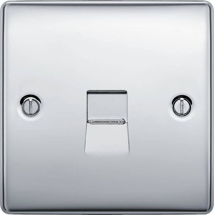 BG Nexus Metal Polished Chrome Master Telephone Socket NPCBTM1 Available from RS Electrical Supplies