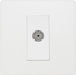 BG Evolve Pearl White Co-axial Socket PCDCL60W Available from RS Electrical Supplies