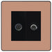 BG Evolve Polished Copper TV & Satellite Socket PCDCPTVSATB Available from RS Electrical Supplies