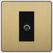 BG Evolve Satin Brass Satellite Socket PCDSB61B Available from RS Electrical Supplies