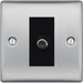 BG Nexus Metal Brushed Steel Satellite Socket NBS64B Available from RS Electrical Supplies