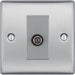 BG Nexus Metal Brushed Steel Satellite Socket NBS64G Available from RS Electrical Supplies