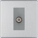 BG Nexus Screwless Brushed Steel Satellite Socket FBS64G Available from RS Electrical Supplies