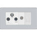 BG Nexus Screwless Polished Chrome Combination TV Socket FPC68W Available from RS Electrical Supplies