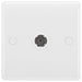 BG White Moulded Co-axial Socket 860 Available from RS Electrical Supplies
