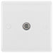 BG White Moulded Satellite Socket 864 Available from RS Electrical Supplies