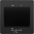 bg evolve black chrome 10a fan isolator switch pcdbc15b Available From RS Electrical Supplies