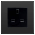 bg evolve black chrome 13a unswitched socket pcdbc13aussb Available From RS Electrical Supplies
