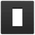 bg evolve black chrome 1g euro module plate pcdbcems1b Available From RS Electrical Supplies