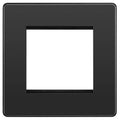 bg evolve black chrome 2g euro module plate pcdbcems2b Available From RS Electrical Supplies