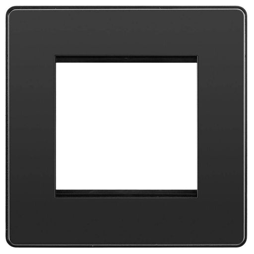 bg evolve black chrome 2g euro module plate pcdbcems2b Available From RS Electrical Supplies