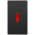 bg evolve black chrome 45a double pole switch with led pcdbc72b Available From RS Electrical Supplies