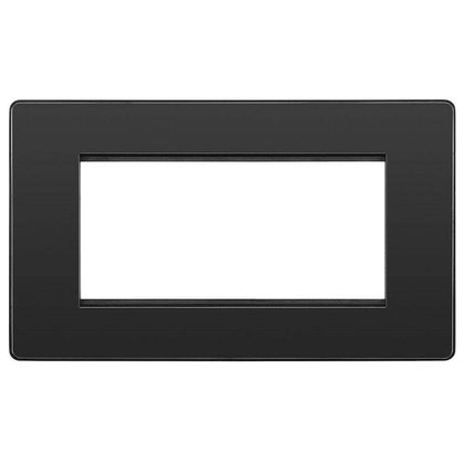 BG Evolve Black Chrome 4G Euro Module Plate PCDBCEMR4B