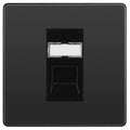 bg evolve black chrome rj45 cat6 data outlet pcdbcrj4516b Available From RS Electrical Supplies