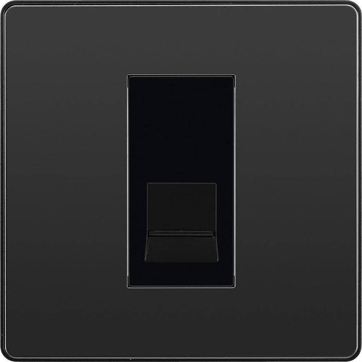 bg evolve black chrome secondary telephone socket pcdbcbts1b Available From RS Electrical Supplies