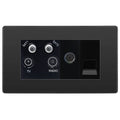 bg evolve black chrome tv fm sat combination tv socket pcdbcquad2b Available From RS Electrical Supplies