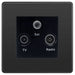 bg evolve black chrome tv fm sat socket pcdbctrib Available From RS Electrical Supplies