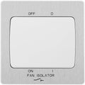 BG Evolve Brushed Steel 10A Fan Isolator Switch PCDBS15W Available from RS Electrical Supplies